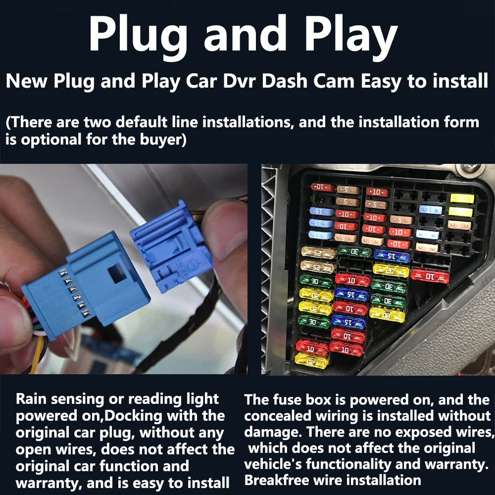 Wifi 3840*2160 4K ZJCGO Car DVR Dash Cam Camera Video ddmysmile Recorder For Mazda 6 Atenza Mazda6 Gj1 GL 2015~2021 Smile 3840*2160