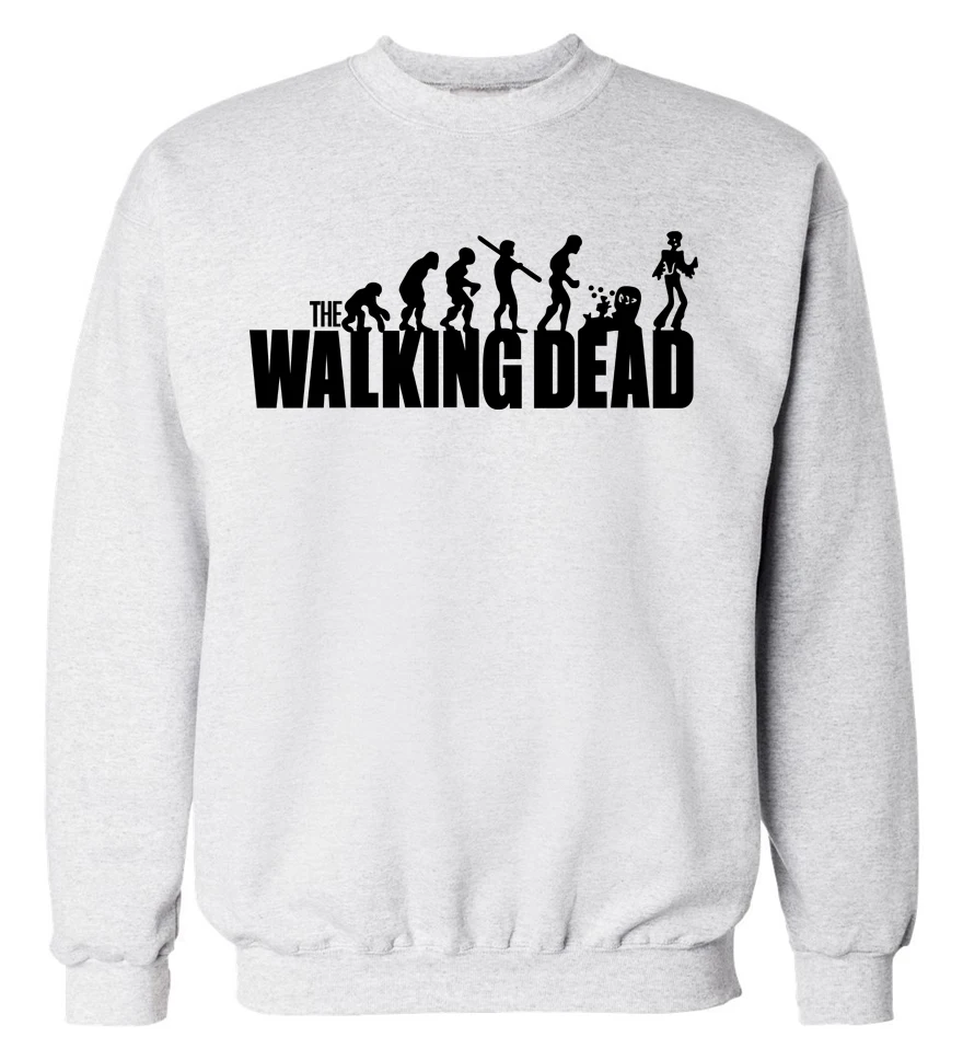 cool hip hop style The Walking Dead men sweatshirts 2023 autumn winter style man hoodies casual fleece hipster brand hooded