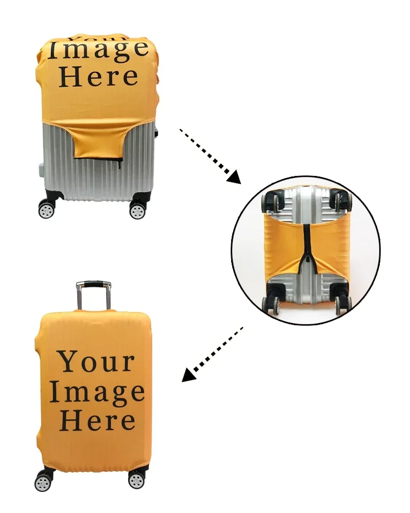 British Style Travel Suitcase Covers Women Elastic Scene Luggage Protective Covers Valise Bagages Roulettes Vintage Covers