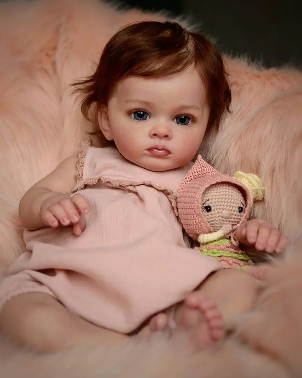 58CM Reborn Toddler Doll Tutti Hand Paint 3D Skin Multiple Layers Painting with Visible Veins Bebe Reborn Dolls Toys for Girls