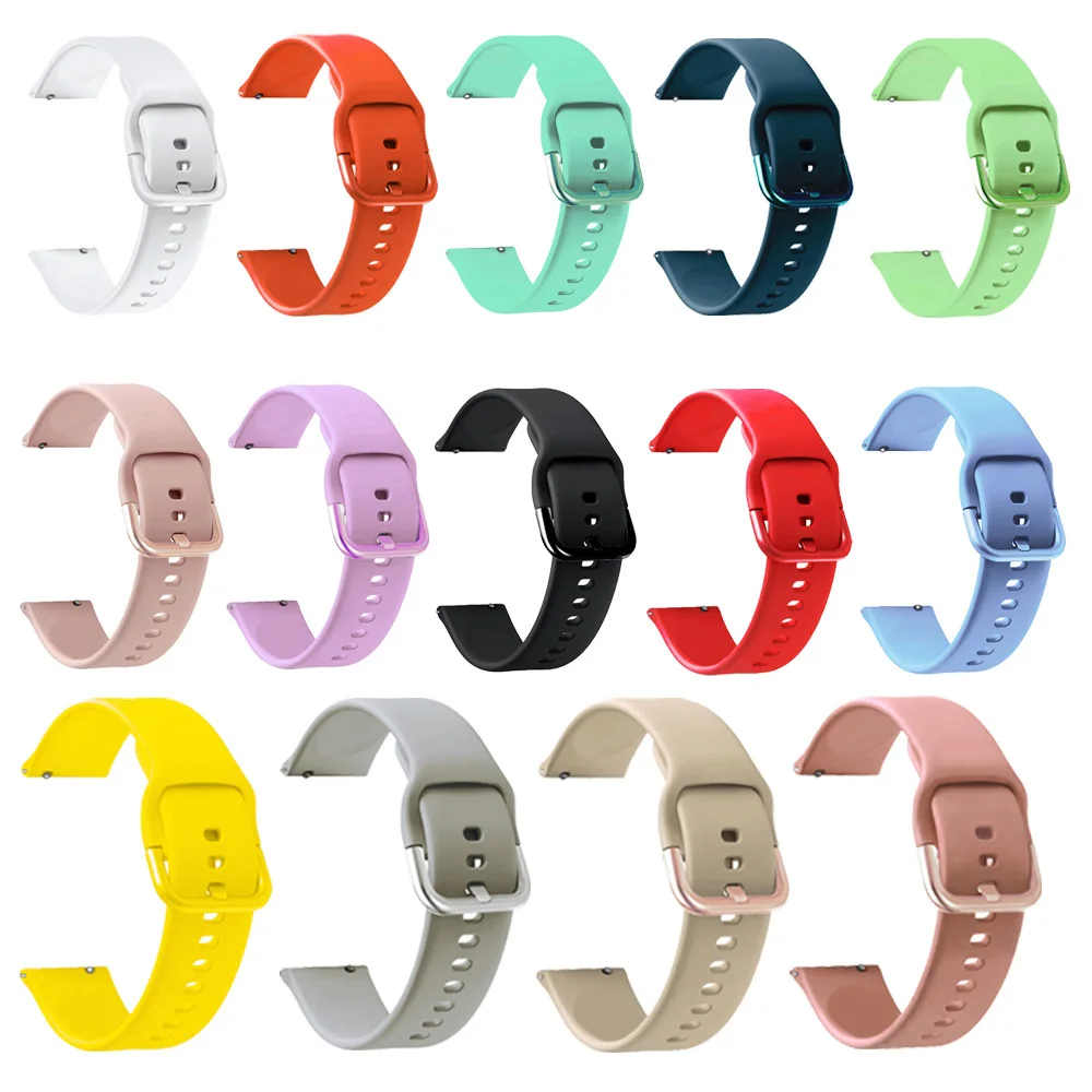 20 22mm Silicone Watch Strap For Huami Amazfit GTR 4 3 Pro 42 47mm Wristband Smartwatch Bracelet GTS 4 2 Mini 2E GTS3 Watchband
