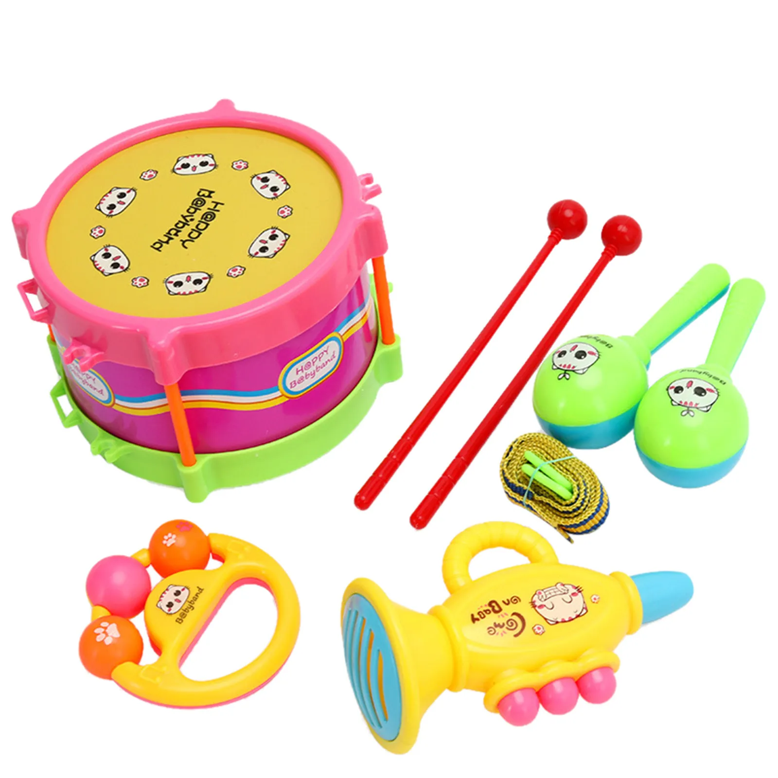 Baby Girl Gifts Toddler Musical Instruments Ages 1 3 Baby Music Toys 6 12 9 18 Party Blowers for Kids Drums for Toddlers 3