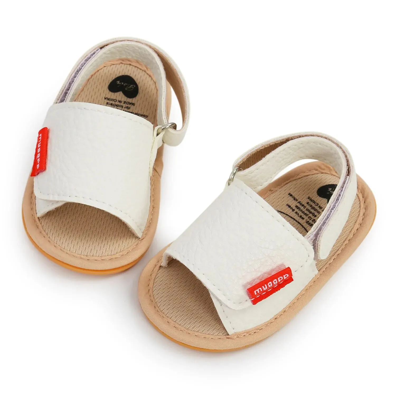Meckior Baby 2025 Retro Sandals PU new Leather Newborn Baby Boy Girl Shoes Non-slip Rubber Sole First Walker Summer Toddler Sandals