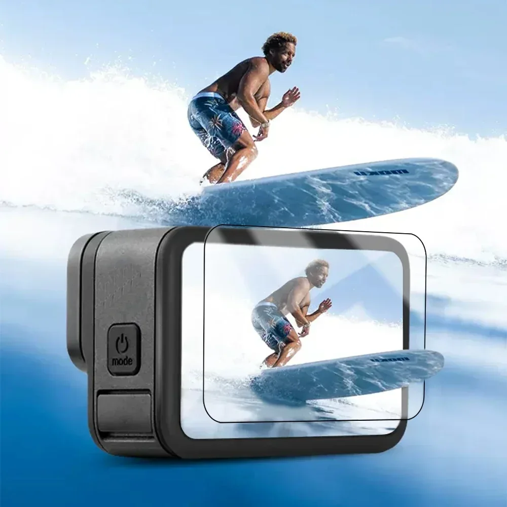 Tempered Glass Screen Protectors for GoPro Hero 12 Sports Camera Lens Portective Film Front Back HD Clear Films for GoPro Hero12