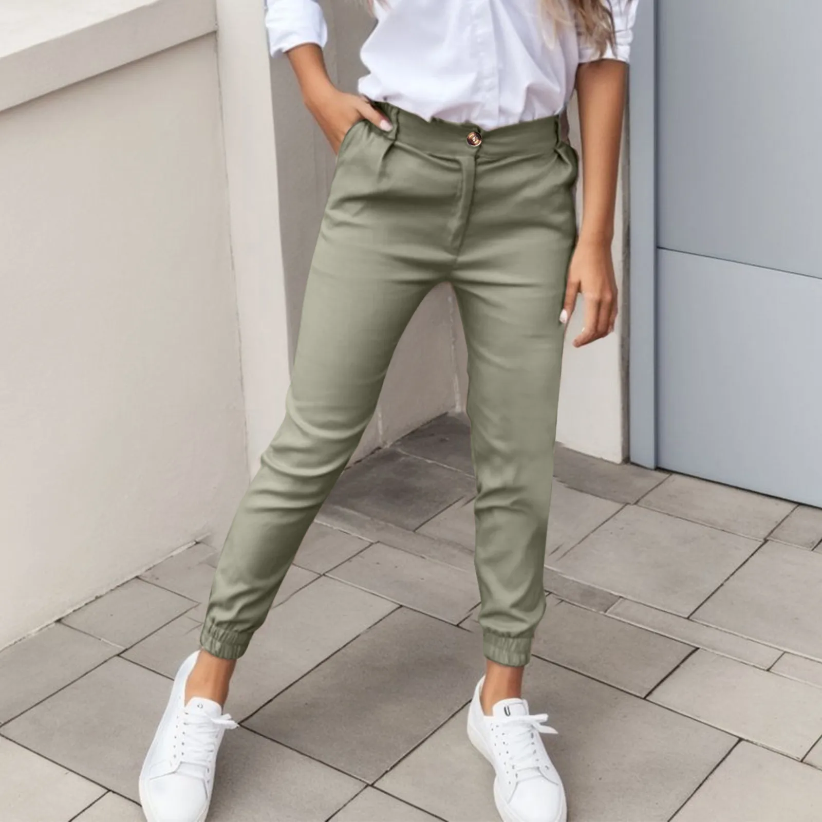 Slim 2025 Skinny High Waist Elastic Pencil Pants Overiszed new Women Ankle-length Trousers Casual Spring 2024 Office Formal Pantalon