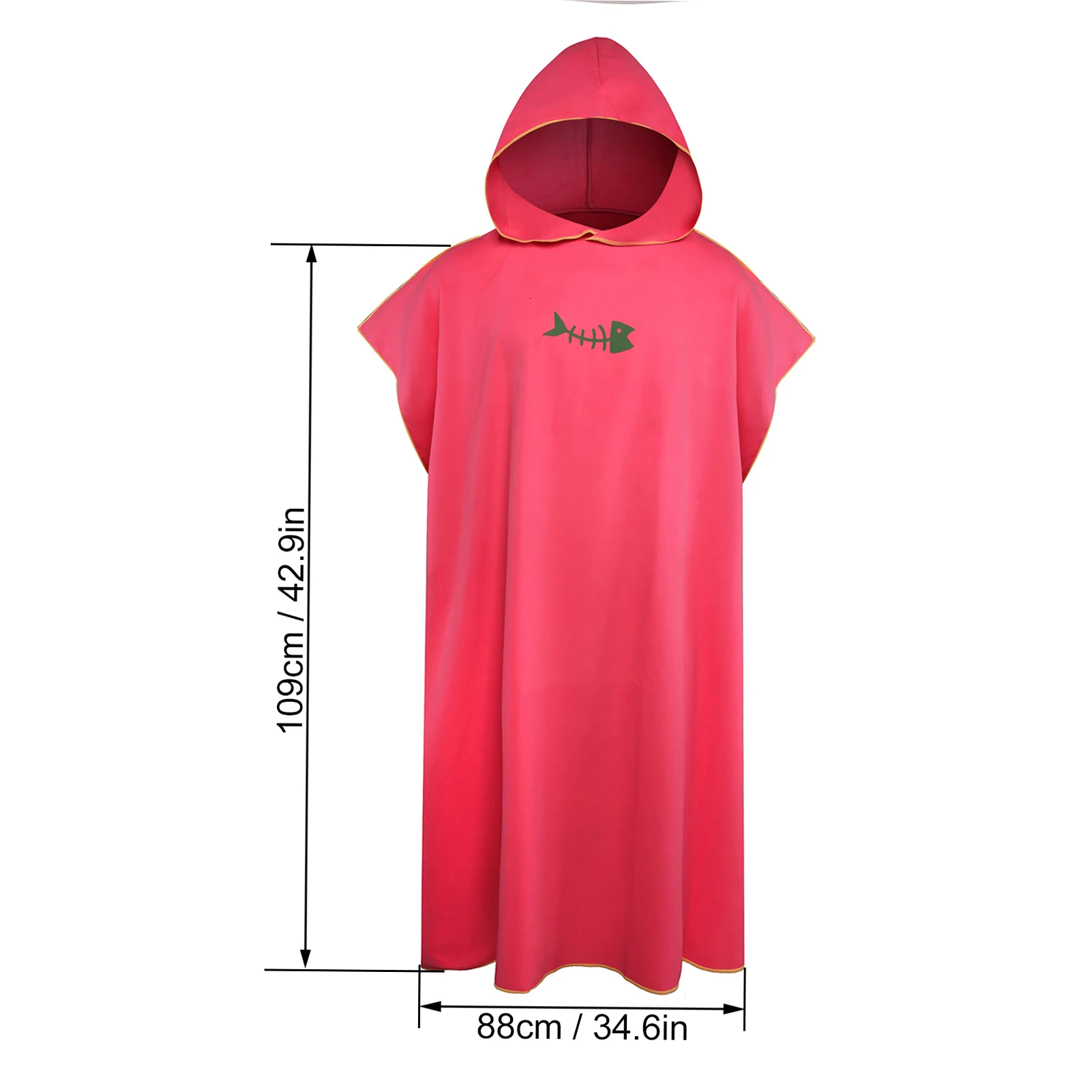 Quick-Drying Hooded new Towel Adult Diving Suit Robe Poncho Cloak Microfiber 2025 Beach Blanket Bath Towel Surf Absorbent Swim Towel
