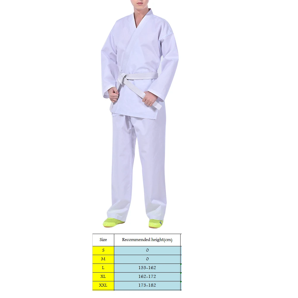 Women Men Karate Uniform Set Adult Sports Training Clothes Teaching Sportswear Polyester Clothing Professional Gym L/XL/XXL