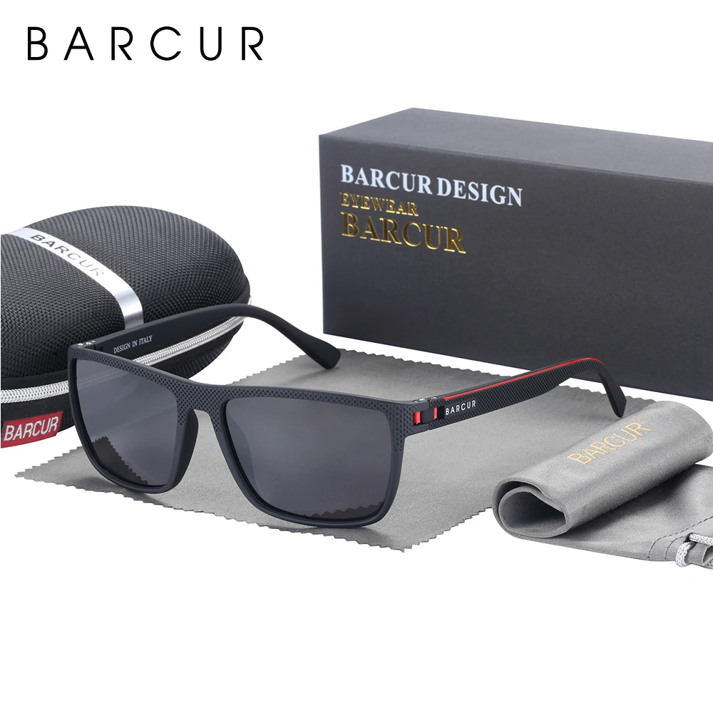 BARCUR Polarized Sunglasses for Men Utralight Spoorts Mens Sun Glasses Women Eyewear Accessory Oculos