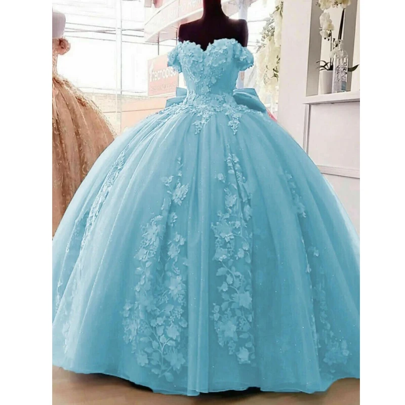 2025 ANGELSBRIDEP Light Purple Sweetheart Off Shoulder 3D Flowers Ball Gown new Quinceanera Dresses Girls Birthday Vestido De 15 Anos