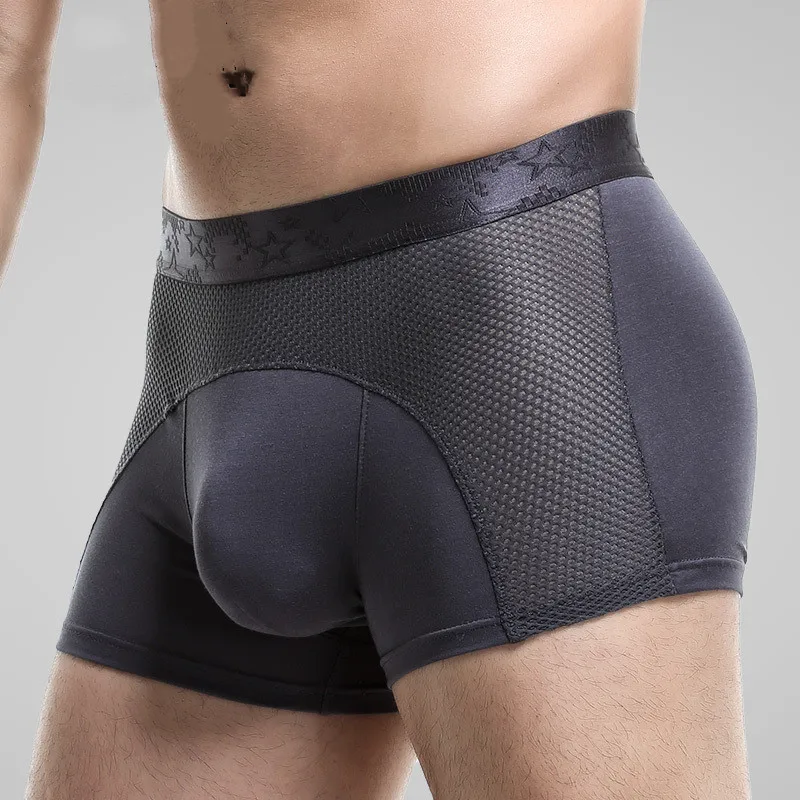 Men s Underwear Mesh Boxers Modal Sports Thin Breathable Comfortable 5