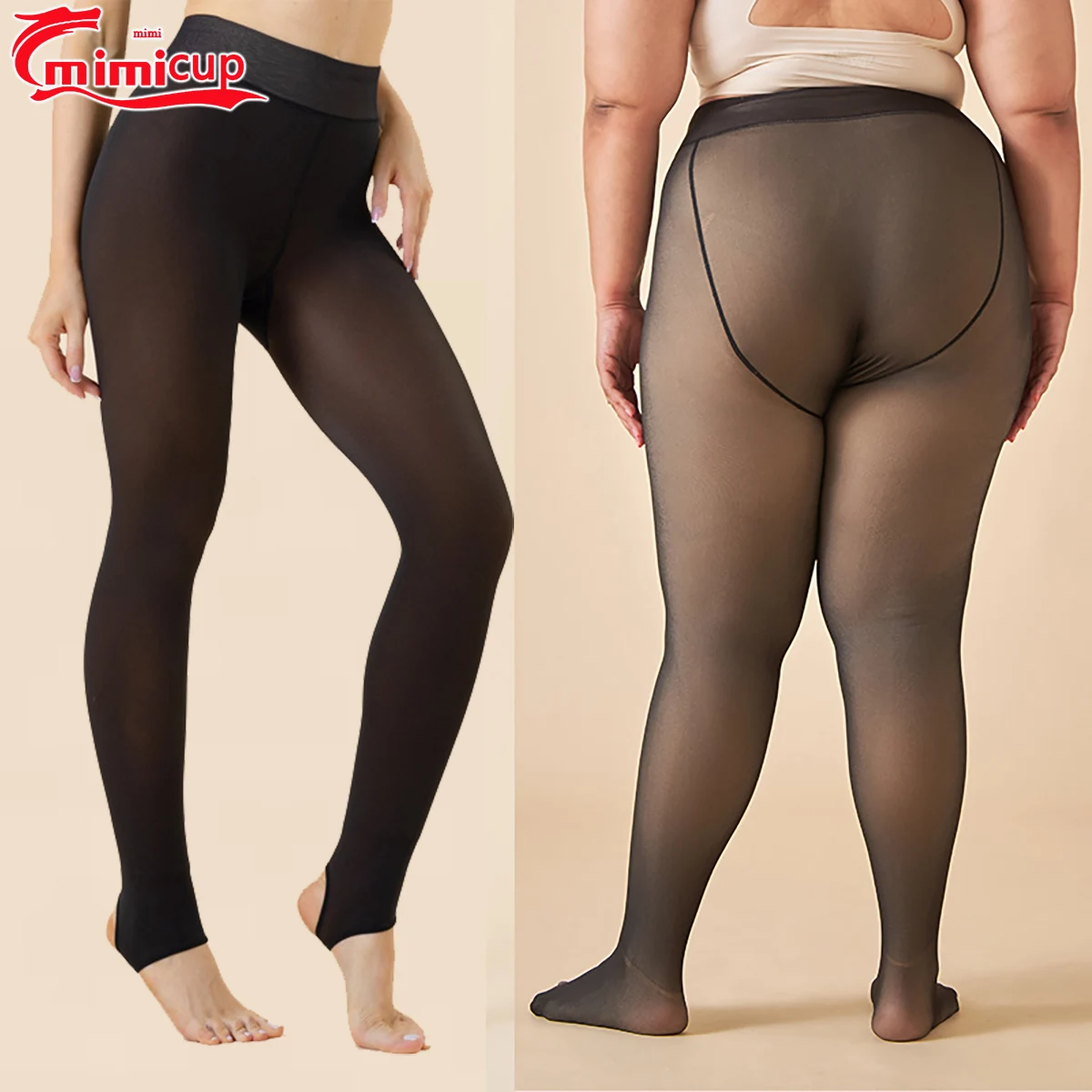 Women Hot Pantyhose Thermal Thickened Leggings Winter Skirt Push Up Warm Plush Plus Leggings Sexy Tights with Fleece Stockings smile