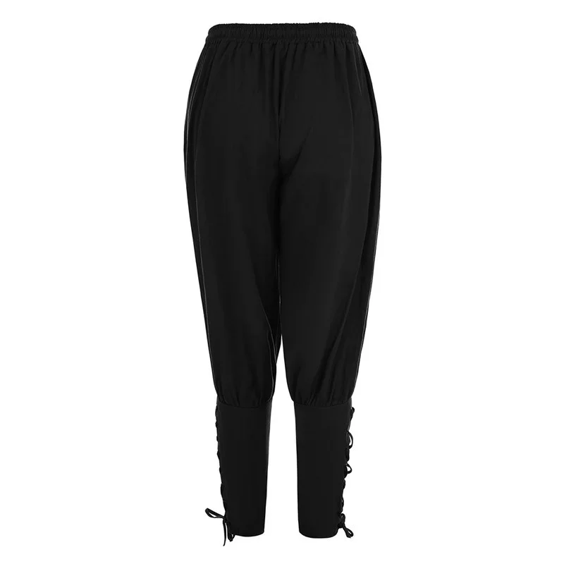 Pirate Pants For Men Cosplay Renaissance Medieval Gothic Pants Pirate Costume Trouser Men Plus Size 3XL