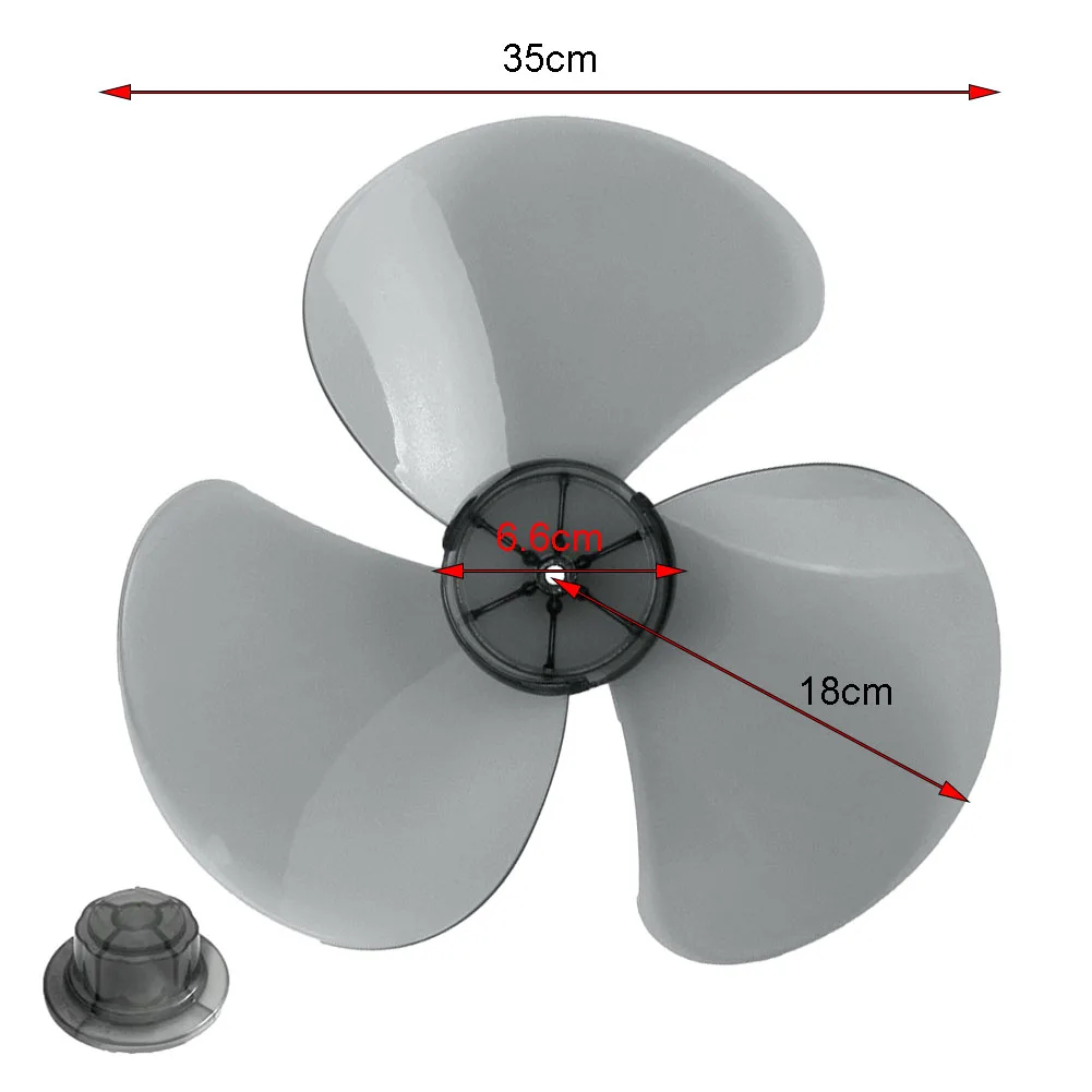16Inch Plastic Fan Blade 3 Leaves For Standing Pedestal Floor Wall / Table Fanner Household Fan Blade Electric Fan Accessories