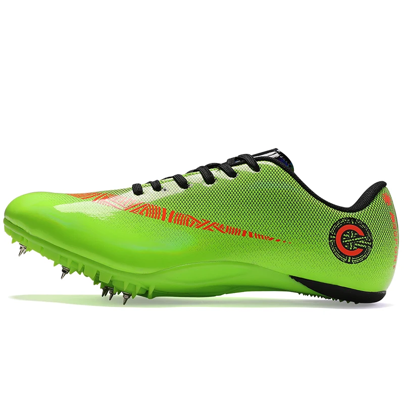 Men's Tracking Shoe Adult Athletics Spikes Shoes Running Professional Nails Sneaker Children Racing Match Sport LightWeight 2024
