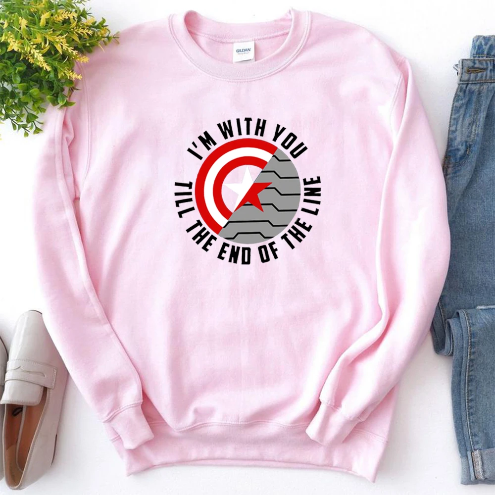 Vintage Barnes Est. 1917 Sweatshirt Women Bucky Barnes Winter Soldier Hoodie Tv Show Inspired Fleece Female Crewneck Sweatshirt