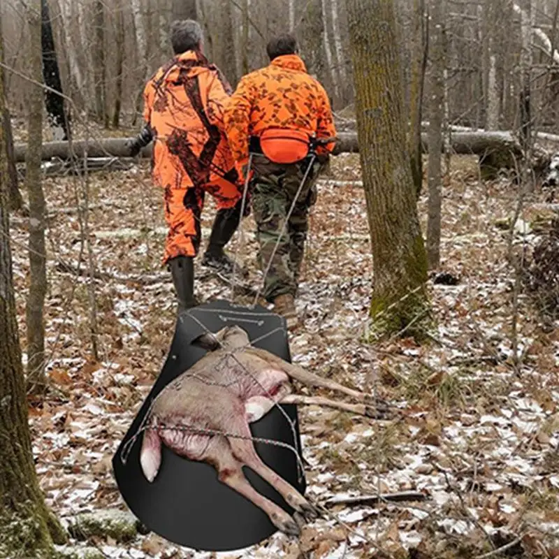 Heavy Duty Deer Drag Sleds Ice Fishing Sled Multi-Purpose Hunting Sled Durable Game Sled For Deer For Hauling Deer Hunting
