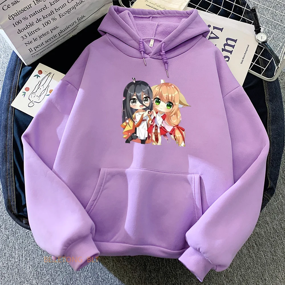 Fox Spirit new Matchmaker Anime Hoodies Women Clothing 2025 Regular Fit High Street Long Sleeve Sweatshirts Autumn/Winter Modern Sweater