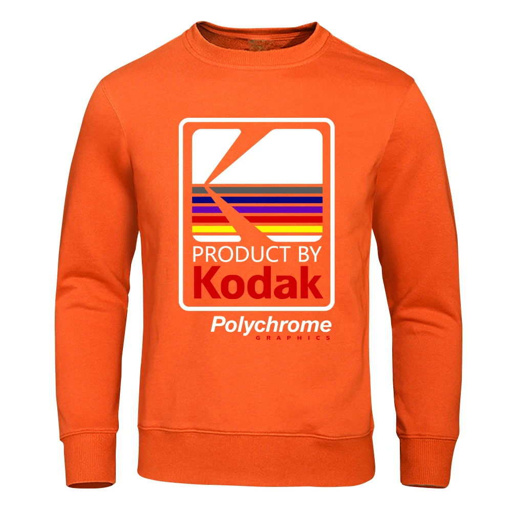 Hot Sale Autumn and Winter Men Women sweatshirt Loose Oversized Wild Kodak Letter Print Hoodie INS Korea Retro Long-sleeve KODAK