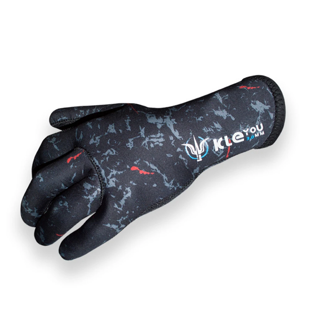 Diving New Neoprene 3MM Gloves Non-Slip Stab-Resistant Wear-Resistant Diving Gloves Warm and Cold Underwater Hunting Gloves smile