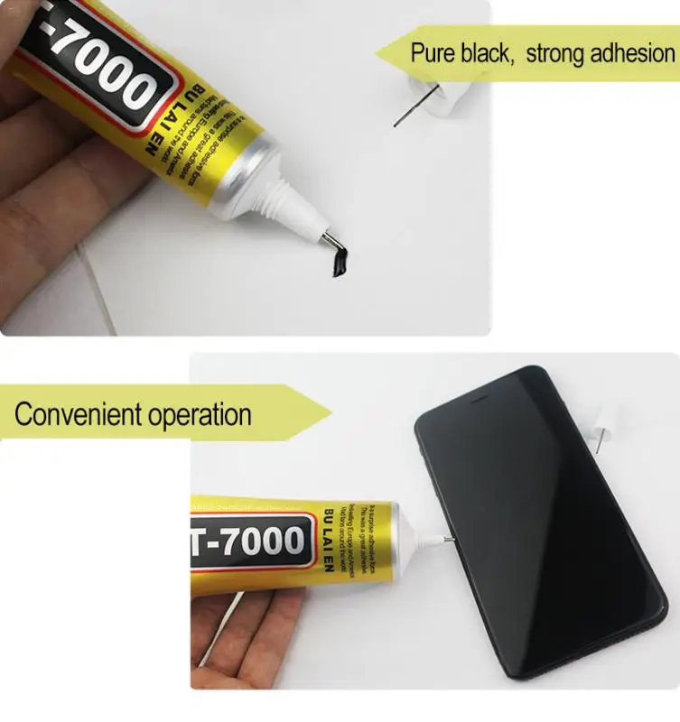 15/50ML T-7000 Glue Black Contact Adhesive Car Beauty Glue LCD Display Frame Mobile Phone Screen With Tip Bonding Glass Repair