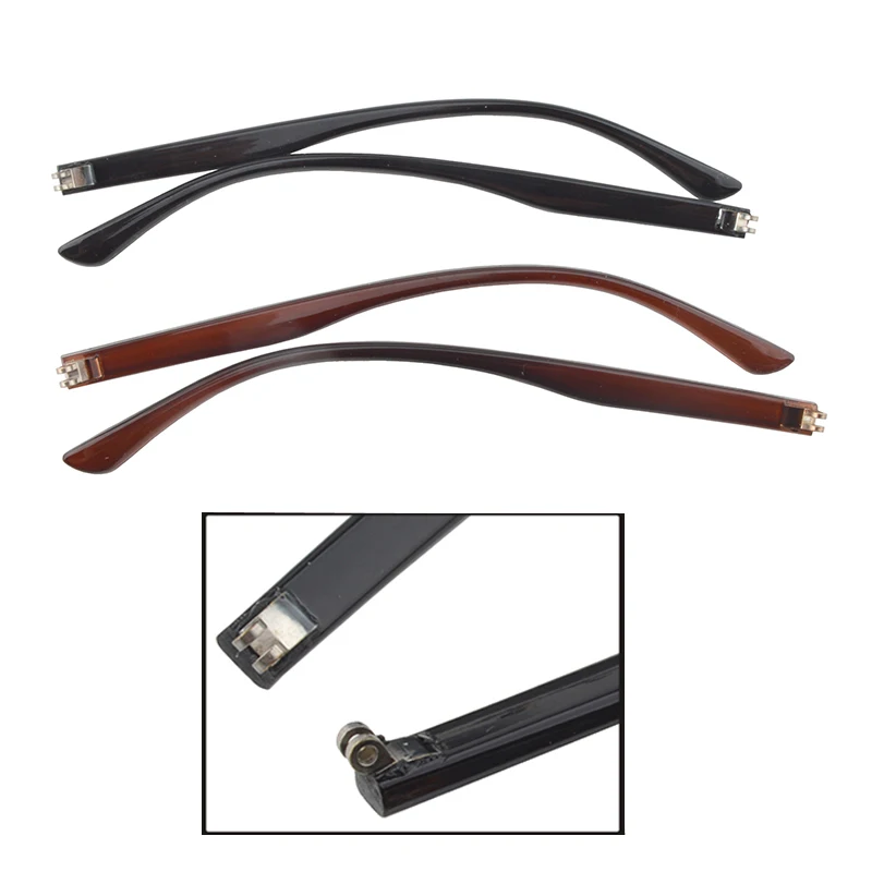 10pairs/20pcs Two Teeth Black Brown PC Glasses eyewear temple Hinge glasses temple repair accessory PC002