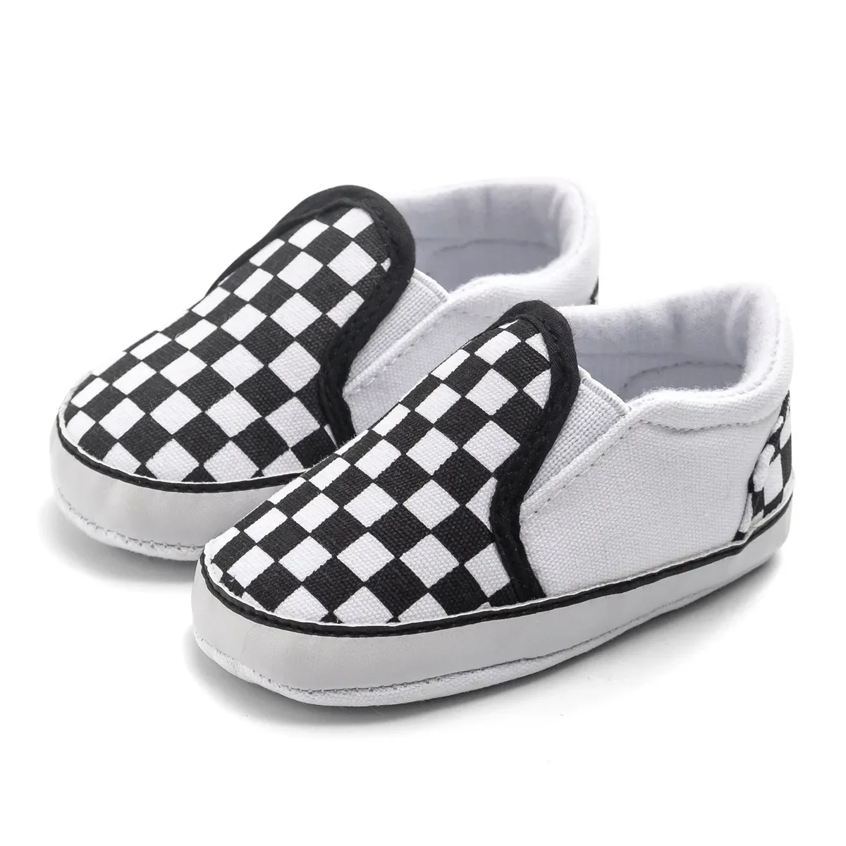 Baby Shoes Classical Checkered Toddler First Walker Newborn Baby Boy Girl Shoes Soft Sole Non-slip Casual Sports Crib Shoes