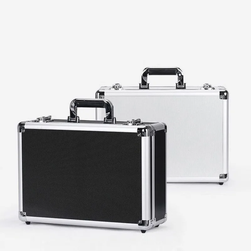 Aluminum Alloy Portable Tool Box Family Style Complete Toolbox Organizer Suitcase Tools Thicken Empty Working Storage Packaging
