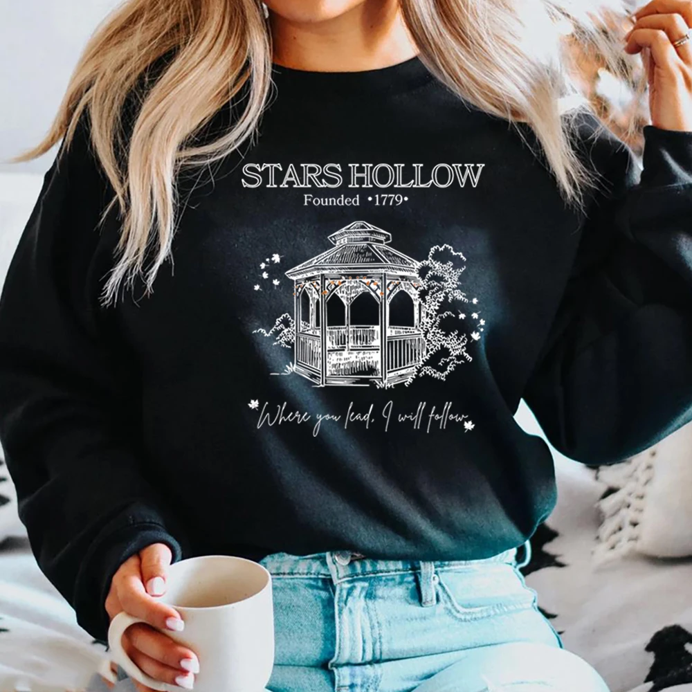 Tv Show Gilmore Girls Sweatshirt Stars Hollow Hoodie Luke's Diner Coffee Lover Sweater Retro Dragonfly Inn Crewneck Sweatshirts