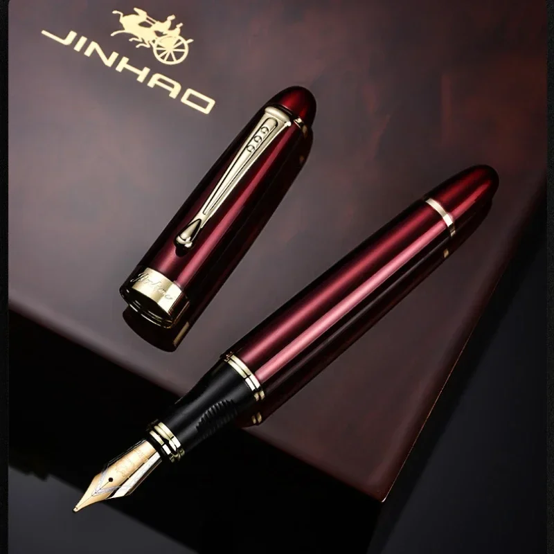 Jinhao X450 Fountain Pen Luxury Elegant Pens 1.0mm Oblique/M Type Fine Iraurita Nib Office School Writing Supplies Stationery