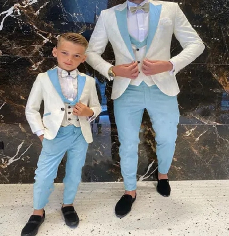 Men Suits Groom White Floral Tuxedo Slim new Fit Wedding Suits Groom Full 2025 Wedding Gentleman Costume 3 Pieces (Jacket+Vest+Pants)
