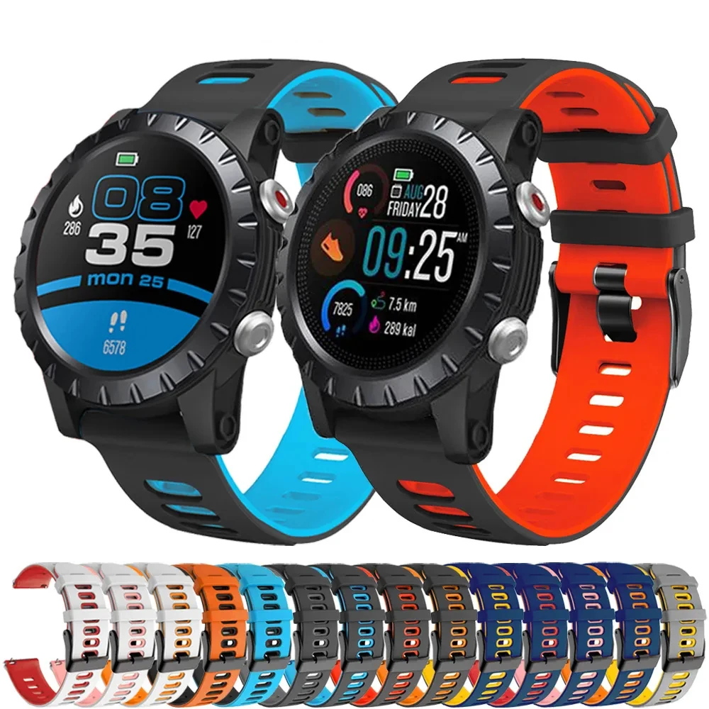For Zeblaze Vibe 7 Pro 22mm Straps Silicone Replacement Wristbands Zeblaze Beyond 2 Stratos 2/3 GTR2 Btalk 2 Watchbands Bracelet