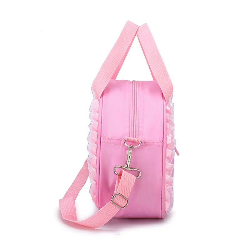 New Durable Ballet Bag Pink Girl Ballet Sport Dance Shoulder Bag Baby Bag Polyester Handbag Cloth Storage