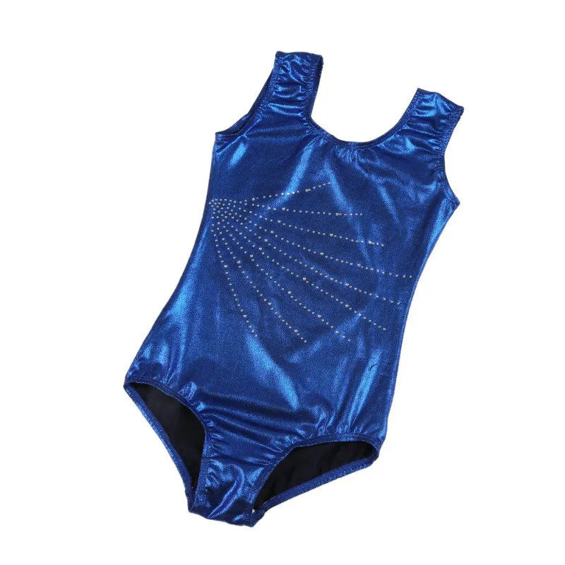 5-14 Years Old Children Tight Romper Bling Girls Ballet Leotard Unitards Kids Dancewear