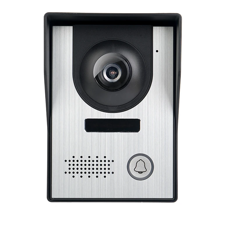 Visual Intercom Doorbell 7''Color Wired Video Door Phone System Indoor Monitor Outdoor IR Camera Rain Proof And Unlock