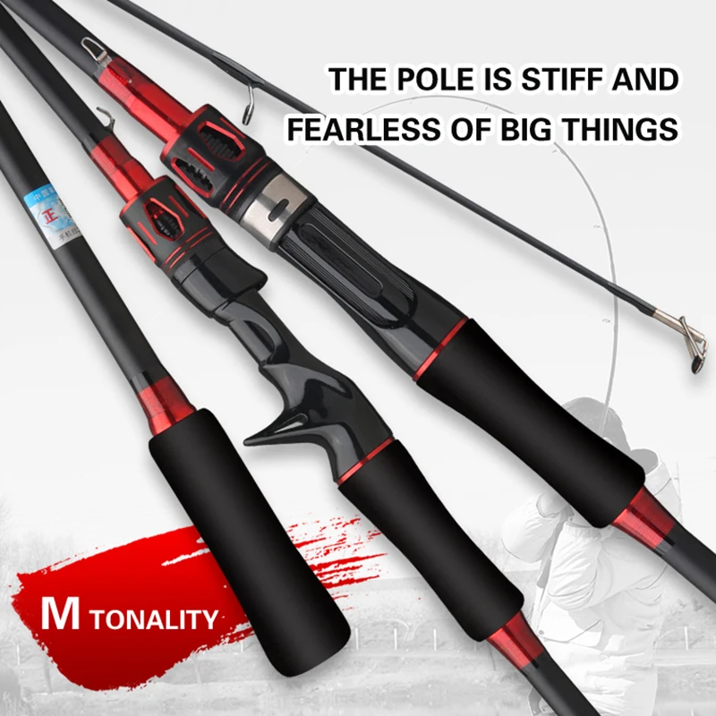Lure Rod 1.65M 1.8M 2 Sec M Power With FUJI Ceramic Guide Ring Spinning Baitcasting Fishing Pole Vara De Pesca Fibra De Carbono