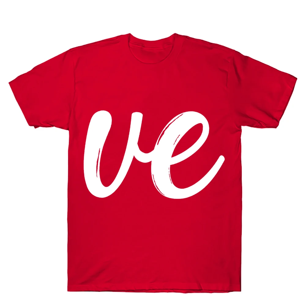 love print valentine Family Matching Clothes Mother Father Kids T Shirt Tops Valentine s Day Outfit shirt funny red tee