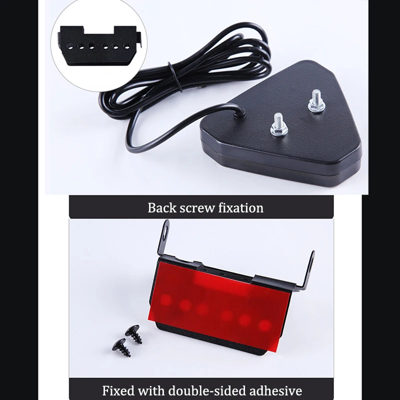 F1 Style Strobe Led Brake Pilot Lights Rear Tail Lights Flash Auto Warning Reverse Stop Safety Lamps DRL 12V For Car Motorcycle