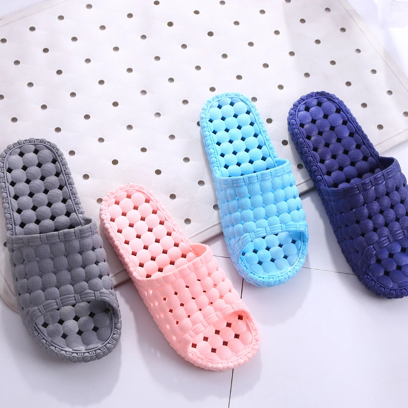 Shower Shoes Quick Drying Non-slip Slippers Women Men Shower Sandals With Drain Holes House Bathroom Slides