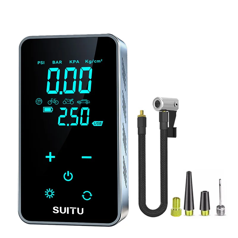 Air Compressor Air Pump For Car Portable Tyre Inflator Electric Motorcycle Pump Air Compressor For Car Motorcycles Bicycles