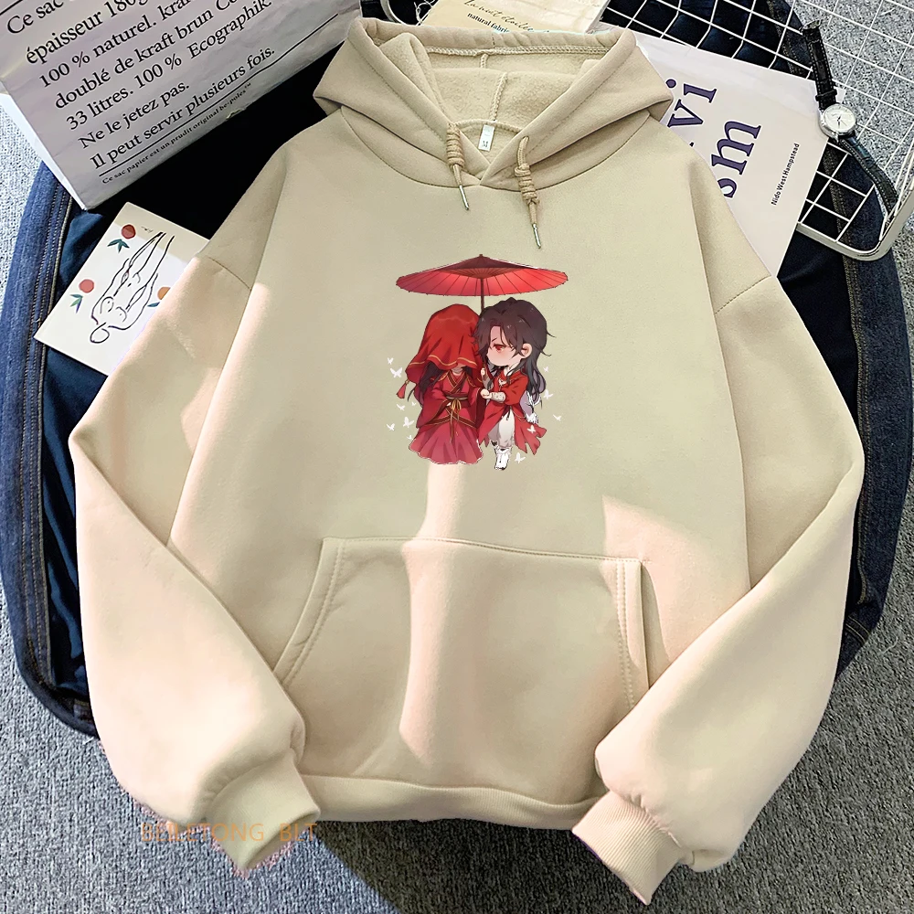 Heaven Official's Blessing Tian Guan Ci Fu TGCF Aesthetic Hoodie WOMEN Boylove Rainbow 2025 Anime Clothes Sweatshirt Sense new of Design