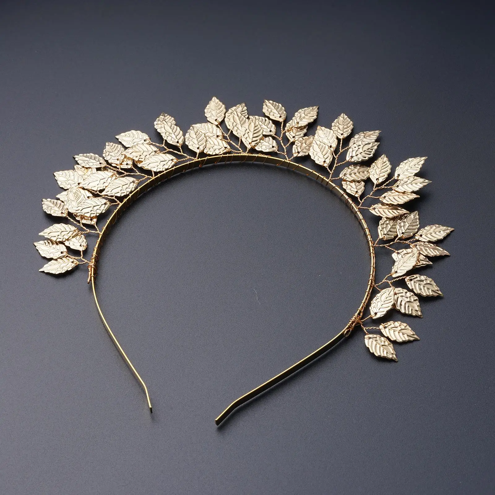 Retro Gold Leaf Headbands Wedding Roman Bride Greek Jewelry Headband Women Accessories Tiaras Head Hair Hoop Cro H X