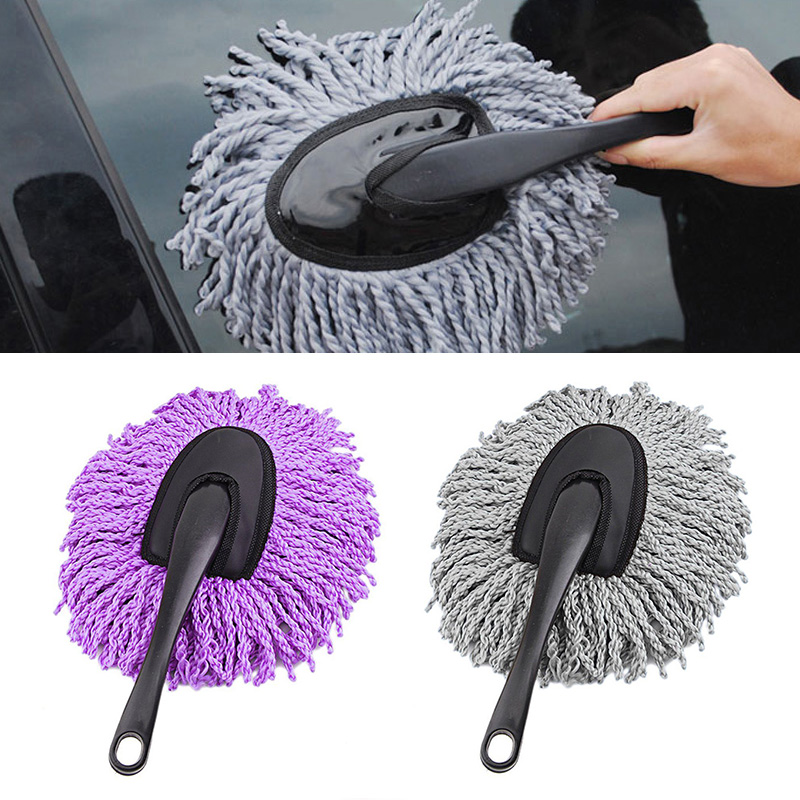 Gray Car Wash Cleaning Brush Microfiber Dusting Tool Duster Dust Mop For Car Home Cleaning Sponges, Cloths & Brushes