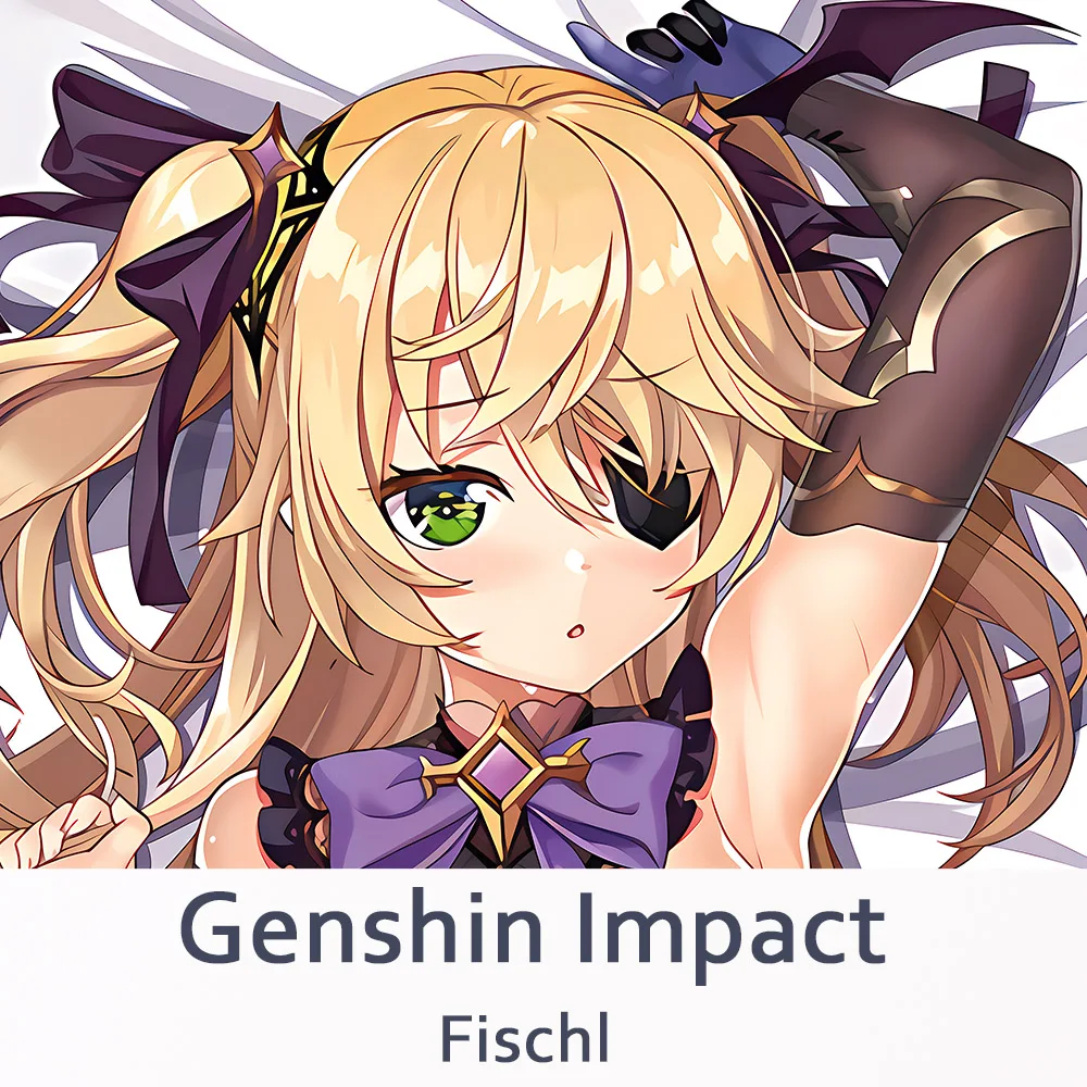 Genshin Impact Fischl Pillow Case Peachskin Keqing Hing Body Pillow new 2025 Cover Bedding Dakimakura Pillowcase