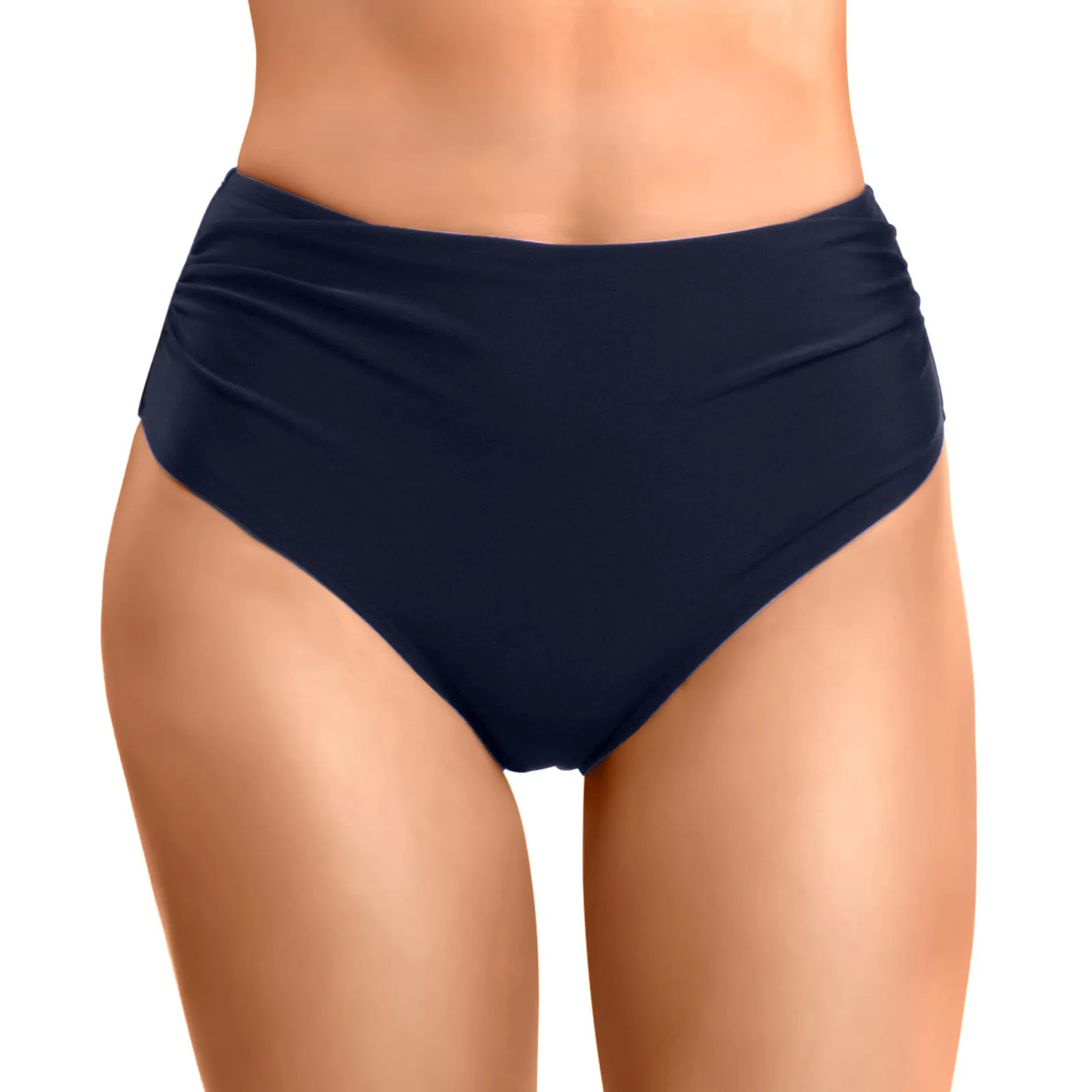 Bra And 2025 Skirt Set Women High Waist Bikini Bottoms Swim Briefs Beach Shorts Ruched Women new Bathing Suits with Shorts
