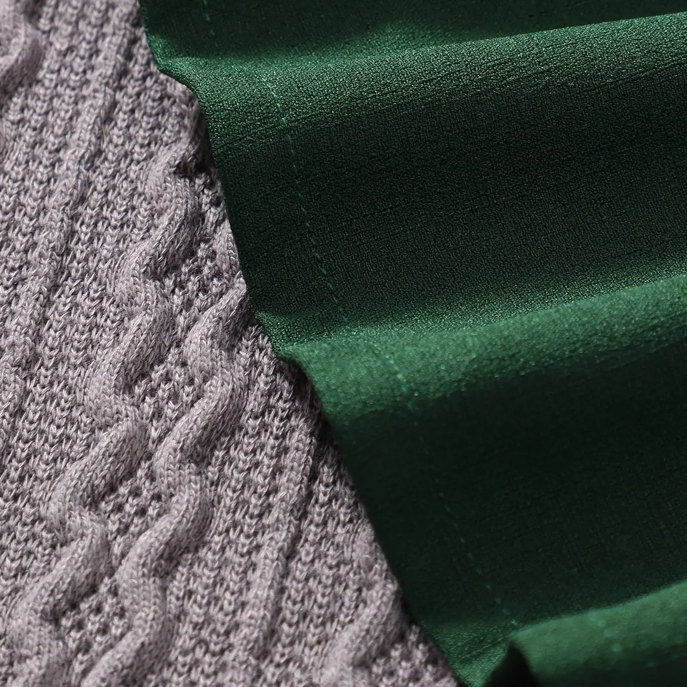 Newborn Clothing, Baby Dress, Dark Green Square Neck Bubble Sleeve Dress, Infant A-line Skirt 6M-3Y