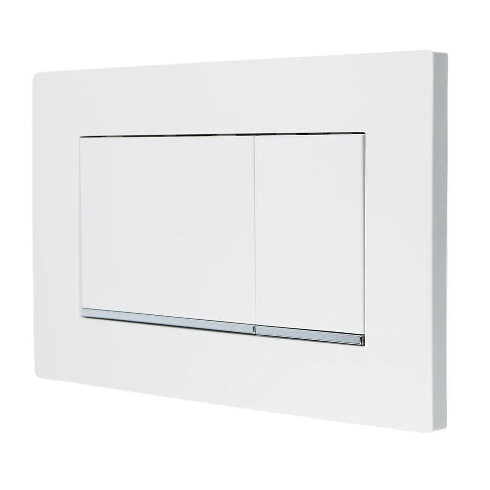 For Geberit Sigma30 Dual Flush Plate Chrome Frame Contemporary and Durable Matt Black/Matt White/Matt Chrome Silver