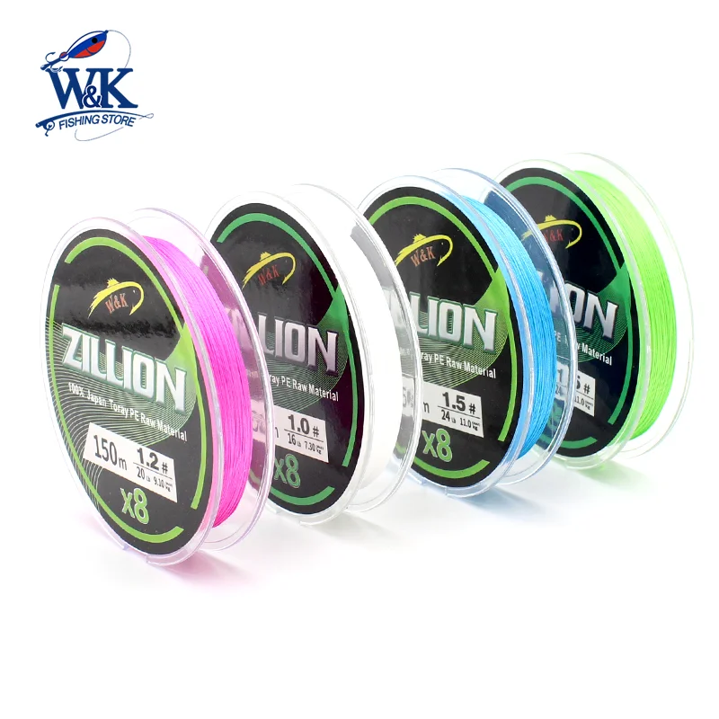 Standard DIA PE Lines at 150m 200m 300m Fishing Line Double Color Super Powered Braided Line Floating and Strong Type PE Lines