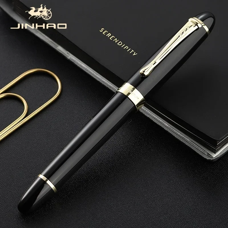 Jinhao X450 Fountain Pen Luxury Elegant Pens 1.0mm Oblique/M Type Fine Iraurita Nib Office School Writing Supplies Stationery