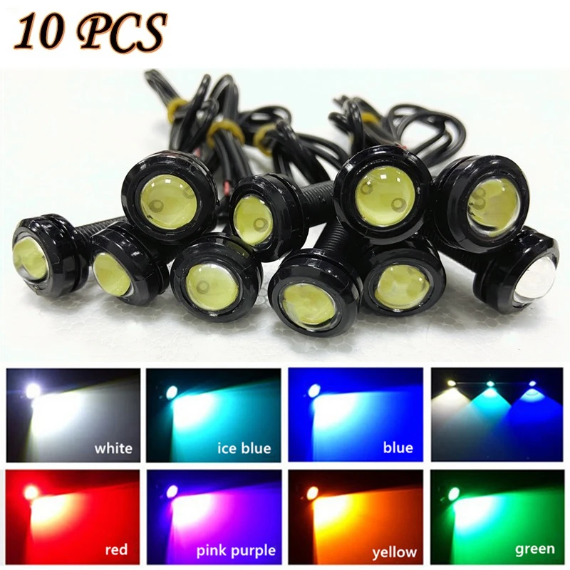 12V LED Turn Signal Lamp Eagle Eye DRL 10Pcs 18mm High Power SMD Daytime Running Car Fog Bulb Reverse Backup Parking Light