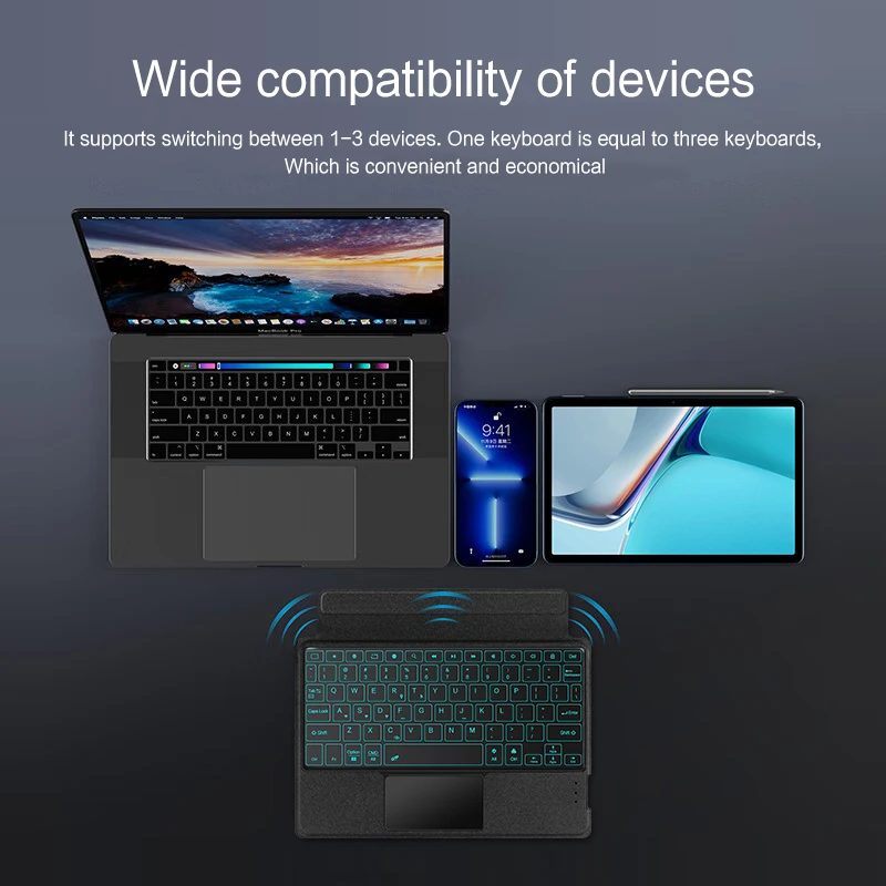 HUWEI TouchPad Backlight Keybaord Case For Huawei MatePad 11 DBY-W09 DBY-L09 2023 MatePad SE 10.4 Pro 11 10.8 Funda Cover cases